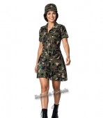 Soldado Camuflado Feminino Adulto