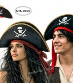 Chapéu Pirata Veludo