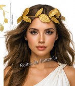 Coroa Grega Louros Dourada