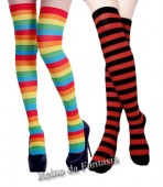 Meia 7/8 Listrada Colorida