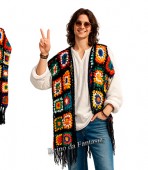 Hippie - Coletão em Croche adulto