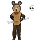 Mascote Urso da Masha adulto