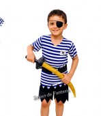 Pirata Listrado Infantil - bermuda