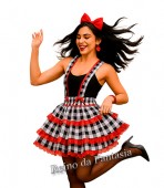 Saia Junina com Suspensório adulto