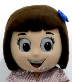 Mascote Menina Chanel - só a cabeça